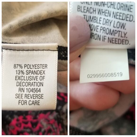 Gaiam | Splatter Print Crop Length Leggings Hidden Pocket - Picture 5 of 6